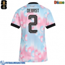 Fotballdrakt Dame Belgia Zeno Debast #2 Bortedrakt VM 2026 Kortermet